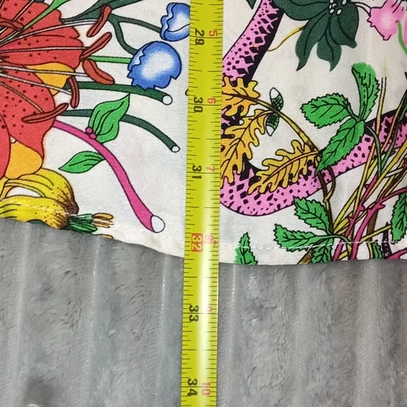 Ellos Floral Garden Multicolor Babydoll Blouse Plus Sz 28 - Picture 8 of 8